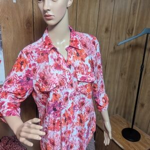 Floral Pink Blouse